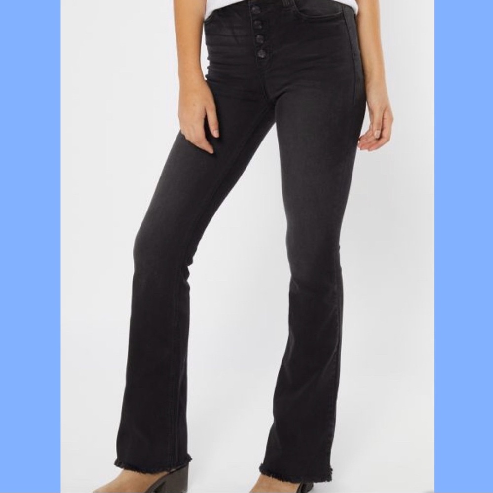 Cello Black Button Fly Flare Jeans 👖💙